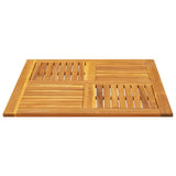 Table Top 90x90x2.2 cm Square Solid Wood Acacia - 45-Degree Angle