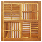Table Top 90x90x2.2 cm Square Solid Wood Acacia
