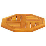 Table Top 40x40x2 cm Octagonal Solid Wood Acacia - Side View