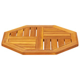 Table Top 50x50x2 cm Octagonal Solid Wood Acacia