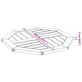 Table Top 50x50x2 cm Octagonal Solid Wood Acacia
