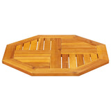 Table Top 60x60x2 cm Octagonal Solid Wood Acacia - Side View