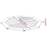 Table Top 60x60x2 cm Octagonal Solid Wood Acacia
