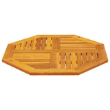 Table Top 80x80x2.2 cm Octagonal Solid Wood Acacia - 45-Degree Angle