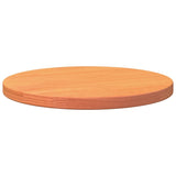 Table Top Round Wax Brown Ø40x2.5 cm Solid Wood Pine - Top-Down View