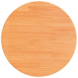 Table Top Round Wax Brown ?0x2.5 cm Solid Wood Pine
