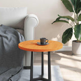 Table Top Round Wax Brown ?0x2.5 cm Solid Wood Pine