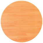 Table Top Round Wax Brown ?0x2.5 cm Solid Wood Pine