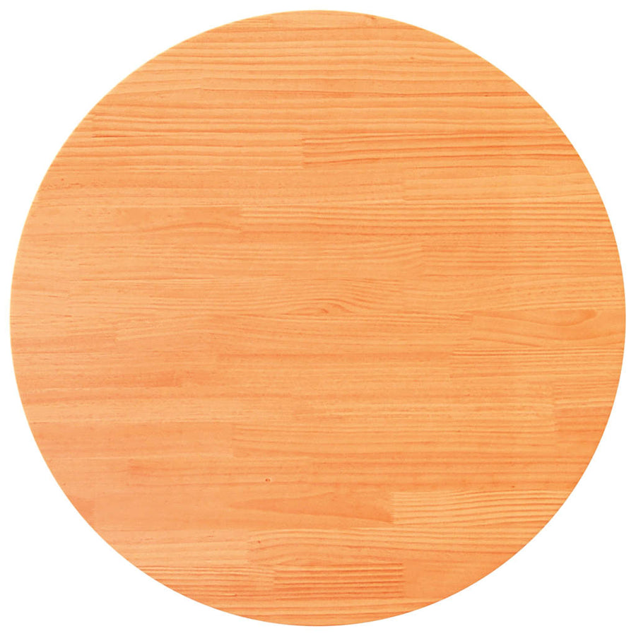 Table Top Round Wax Brown ?0x2.5 cm Solid Wood Pine