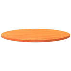 Table Top Round Wax Brown ?0x2.5 cm Solid Wood Pine