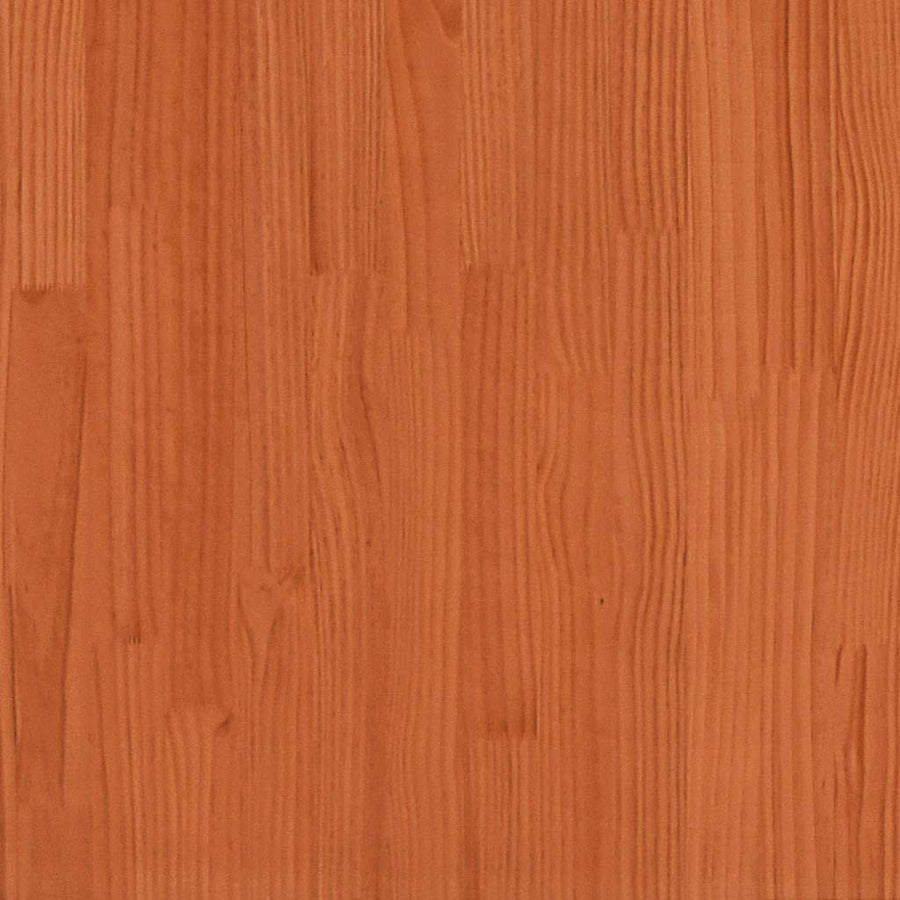 Table Top Round Wax Brown ?0x2.5 cm Solid Wood Pine