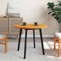 Table Top Round Wax Brown ?0x2.5 cm Solid Wood Pine