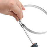 Hose Clamps 6 pcs 91-165 mm 304 Stainless Steel - Front View