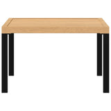 Garden Coffee Table Black 65x65x40 cm Aluminium