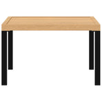 Garden Coffee Table Black 65x65x40 cm Aluminium