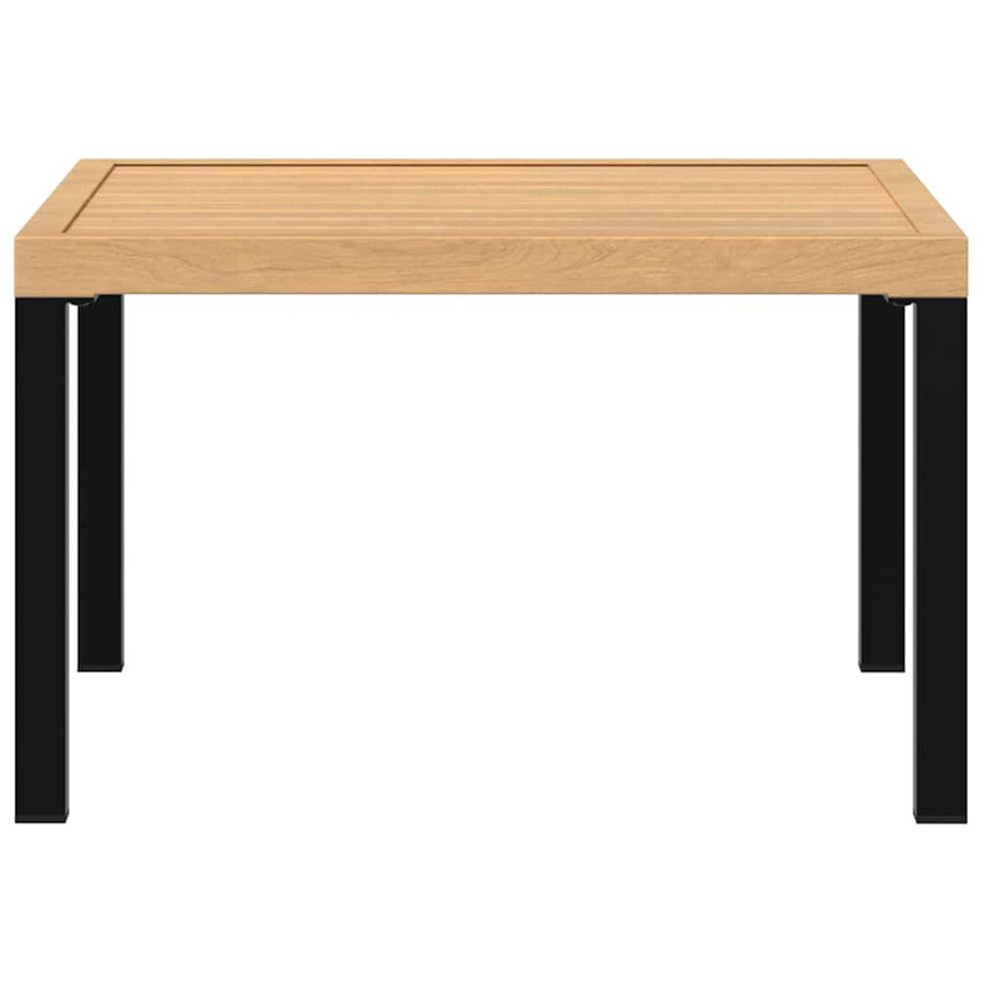 Garden Coffee Table Black 65x65x40 cm Aluminium