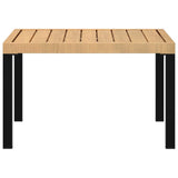 Garden Coffee Table Black 65x65x40 cm Aluminium