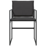Garden Chairs with Cushions 4 pcs Black Steel and Textilene - Top-Down View