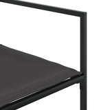 Garden Chairs with Cushions 4 pcs Black Steel and Textilene - Extra Image