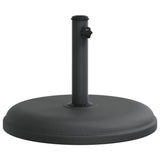 Parasol Base for Ø32/35/38 mm Poles 15 kg Round - Front View