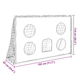 Kids' Football Goal with Targeting Mat and Ball 182x62x118 cm - Extra Image