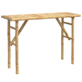 Console Table 115x39x75 cm Bamboo - Front View