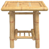 Side Table 45x45x45 cm Bamboo - Side View