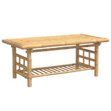 Coffee Table 110x55x45 cm Bamboo - Front View
