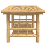 Coffee Table 110x55x45 cm Bamboo - Top-Down View