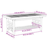 Coffee Table 110x55x45 cm Bamboo