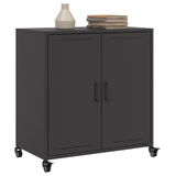 Sideboard Black 68x39x72 cm Steel - Top-Down View