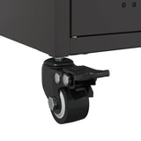 Sideboard Black 68x39x72 cm Steel
