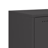 Sideboard Black 100.5x39x72 cm Steel - Low Angle