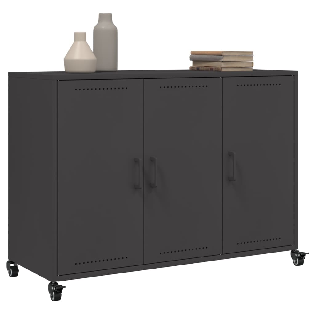 Sideboard Black 100.5x39x72 cm Steel