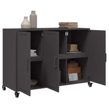 Sideboard Black 100.5x39x72 cm Steel