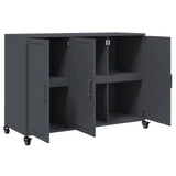 Sideboard Anthracite 100.5x39x72 cm Steel - Extra Image