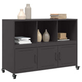 Sideboard Black 100.5x39x72 cm Steel - Top-Down View