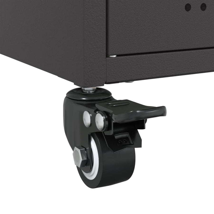 Sideboard Black 100.5x39x72 cm Steel