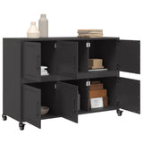 Sideboard Black 100.5x39x72 cm Steel