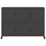 Sideboard Black 100.5x39x72 cm Steel