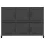 Sideboard Black 100.5x39x72 cm Steel