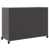 Sideboard Black 100.5x39x72 cm Steel - Low Angle