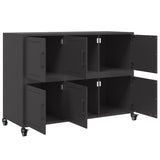 Sideboard Black 100.5x39x72 cm Steel - Extra Image