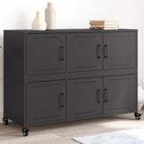 Sideboard Black 100.5x39x72 cm Steel