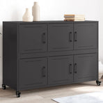 Sideboard Black 100.5x39x72 cm Steel