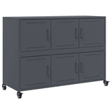 Sideboard Anthracite 100.5x39x72 cm Steel - Front View