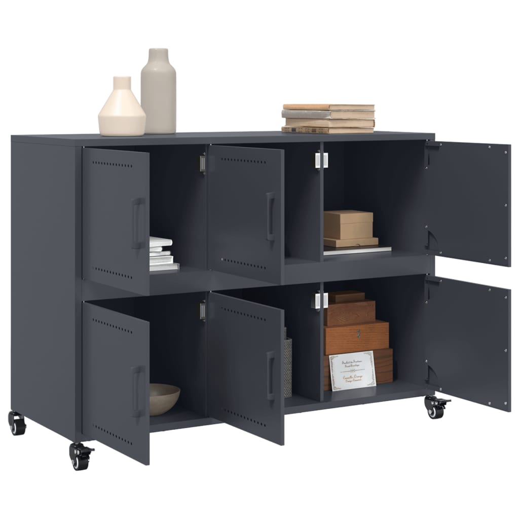 Sideboard Anthracite 100.5x39x72 cm Steel