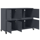 Sideboard Anthracite 100.5x39x72 cm Steel - Extra Image