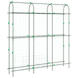 Garden Trellis for Climbing Plants U-Shape 181x31x182.5 cm Steel - Rear View