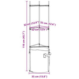 Tomato Cage with Plant Bag 2 pcs 116 cm Steel and PP - Extra Image
